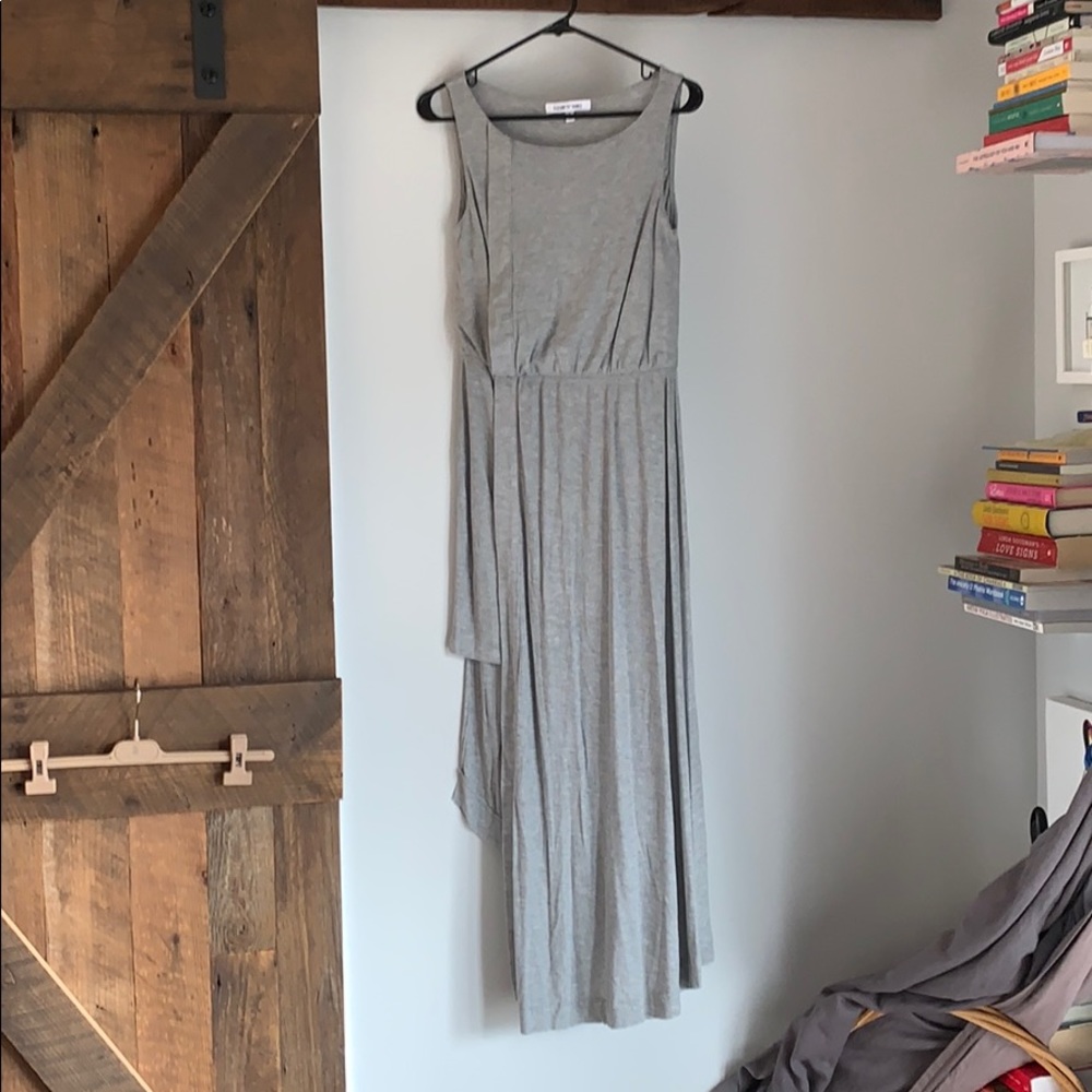 Elizabeth and James Gray Ribbed Dress